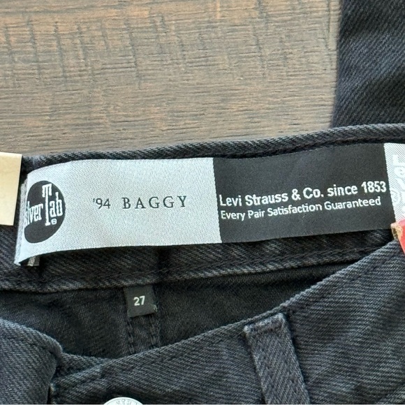 Levi’s SilverTab ‘94 Baggy Mid Rise Denim Straight‎ Leg Jeans Size 27 X 31 Women - Picture 6 of 10
